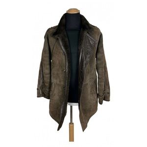Shearling and suede jacket size M